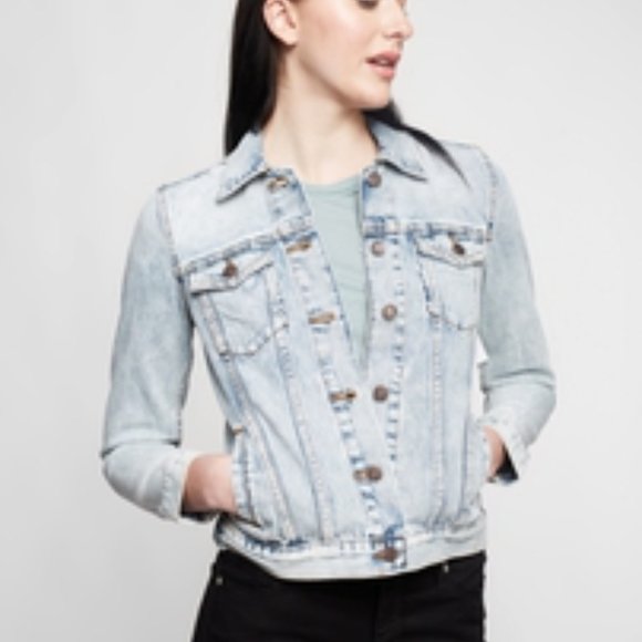 NWT GAP DENIM 1969 Women XS Icon Denim Jean Jacket - Picture 2 of 9